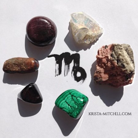 virgo full moon crystals / krista-mitchell.com