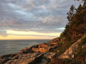 Rocky Maine Shore at Sunrise