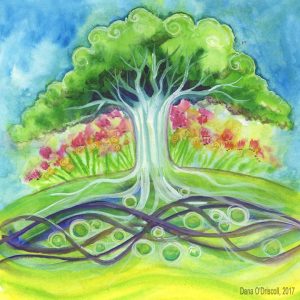 Regeneration, card 79 from the 3rd edition of the Tarot of Trees