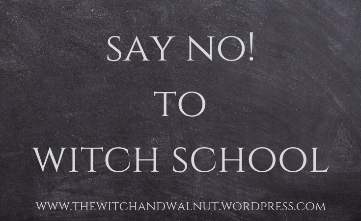 Say NO to Witch&nbsp;School
