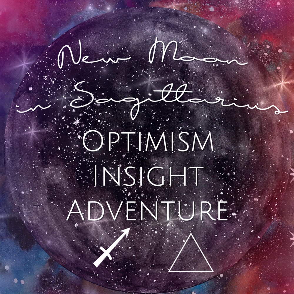New Moon in Sagittarius Moonthly Energy Reading Spirit de la Lune