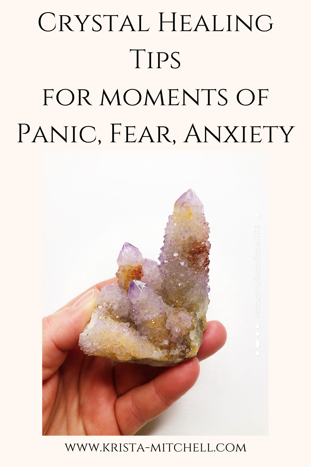 Crystal Healing Tips for Moments of Panic, Fear, Anxiety / www.krista-mitchell.com