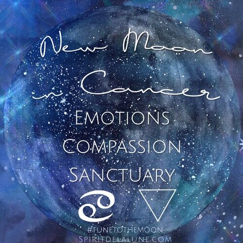 Spirit de la Lune Moonthly Lunar Report New Moon in Cancer Corn Moon Cycle