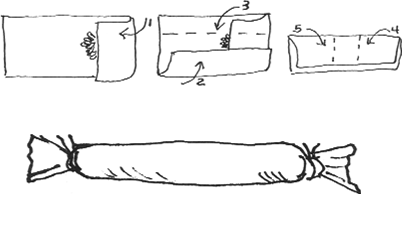 Folded and rolled towel cropped_Carol Kagan