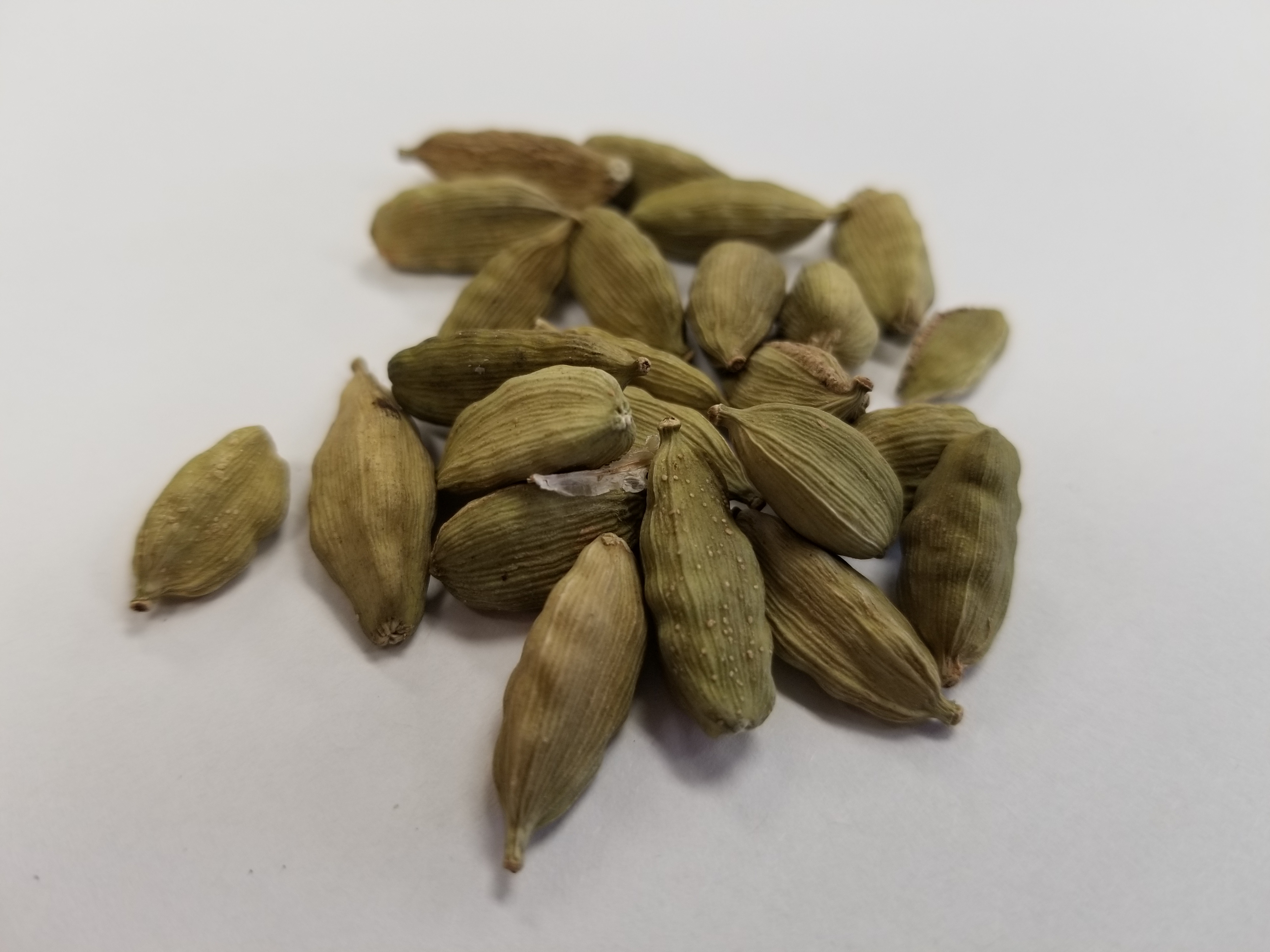 Green cardamom seed pods