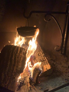 Sacred tea over the fire